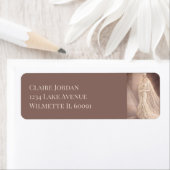 Vintage Art Deco Bridal Fashion Illustration  ラベル (インサイチュ)