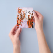 Vintage Art Deco Halloween 1920s  チラシ (手)