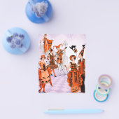 Vintage Art Deco Halloween 1920s  チラシ (シングル)