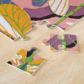 Vintage Art Deco Jazz Pochoir Garden Dragonflies ジグソーパズル (側面)