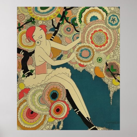 Vintage Art Deco - Para Todos - Psychedelic ポスター (正面)