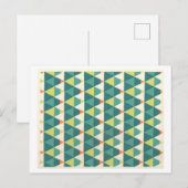 Vintage Art Deco Pattern in Green ポストカード (正面/裏面)