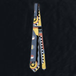 Vintage Art Deco Pochoir Jazz Geometric Patterns ネクタイ<br><div class="desc">Now available! Double sided printed ties! Twice as nice! Vintage illustration art deco pochoir pattern by Georges Valmier from the french pattern book Collection Decors et Couleurs series, 1930. Pochoir is a stencil technique common in surrealism paintings. A modern cubism design featuring a variety of geometric shapes and colors. This...</div>