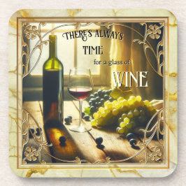 Vintage Art Deco Red Wine Coasters コースター