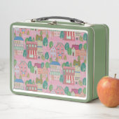 Vintage Art Lunch Box Green メタルランチボックス (インサイチュ)
