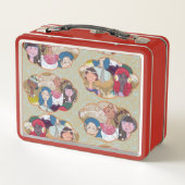 Vintage Art Lunch Box Red メタルランチボックス (裏面)
