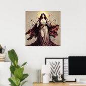 Vintage Art Mary Magdalene   ポスター (ホームオフィス)