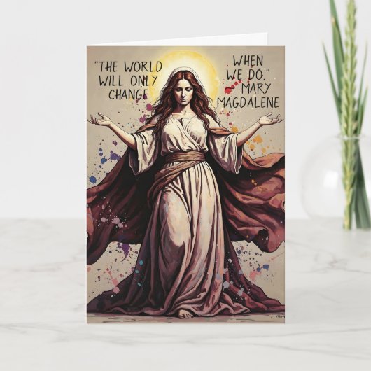 Vintage Art Mary Magdalene Quote  カード (正面)