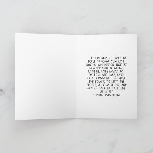 Vintage Art Mary Magdalene Quote  カード (内部)