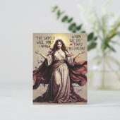 Vintage Art Mary Magdalene Quote  ポストカード (スタンド正面)
