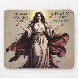 Vintage Art Mary Magdalene Quote  マウスパッド