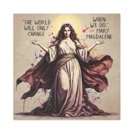 Vintage Art Mary Magdalene Quote  メタルプリント