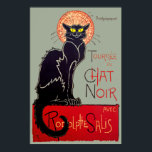 Vintage Art Nouveau Chat Noir Black Cat Art ポスター<br><div class="desc">The iconic French poster advertising a forthcoming tour of the cabaret entertainers of the famous Le Chat Noir or "The Black Cat" nightclub in the artistic Montmartre district of Paris in the 1880s by Art Nouveau painter Théophile Steinlen. I've added a grey background colour but you can change this to...</div>
