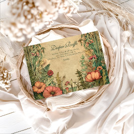 Vintage Art Nouveau Floral Diapper Raffle  エンクロージャーカード