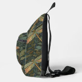 Vintage art nouveau green gold Dragonfly スリングバッグ (右)