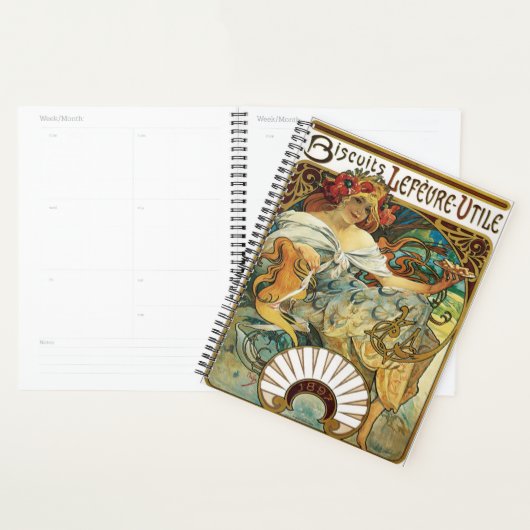 Vintage Art Nouveau Poster Design プランナー手帳 (ディスプレー)
