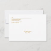 Vintage Art Nouveau Style Wedding セーブザデート (裏面)