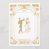 Vintage Art Nouveau Style Wedding メニュー (裏面)