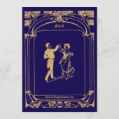 Vintage Art Nouveau Style Wedding メニュー (裏面)