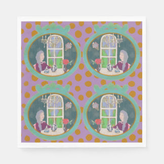 Vintage Art Paper Napkins  スタンダードランチョンナプキン