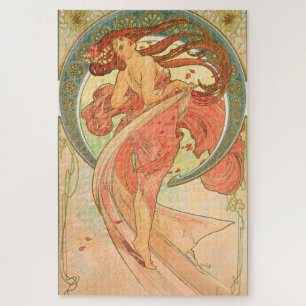Vintage Art Poster Dance by Alphonse Mucha ジグソーパズル