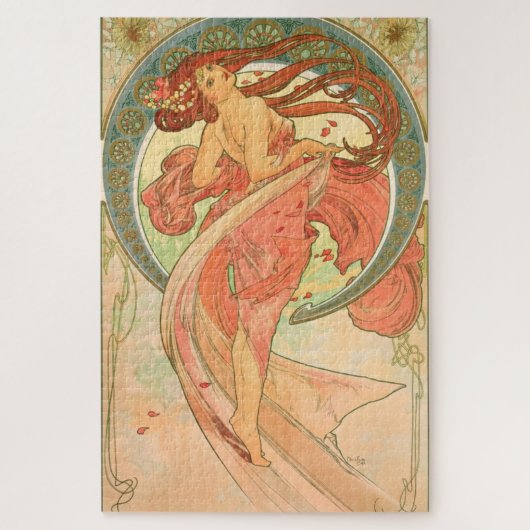 Vintage Art Poster Dance by Alphonse Mucha ジグソーパズル (縦)