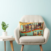 Vintage Asheville NC Postcard Throw Pillow ランバークッション (椅子)