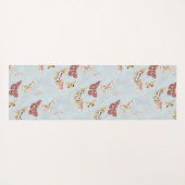 Vintage Asian Butterflies ヨガマット (裏面(横))