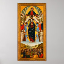 Vintage Assumption of the Virgin with Angels
