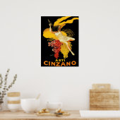 Vintage Asti Cinzano by Cappiello Poster ポスター (キッチン)