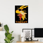 Vintage Asti Cinzano by Cappiello Poster ポスター (ホームオフィス)