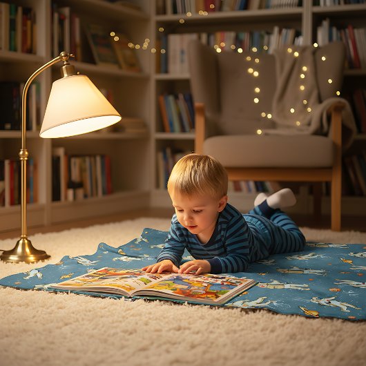 Vintage Astronauts フリースブランケット