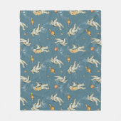 Vintage Astronauts フリースブランケット (正面)