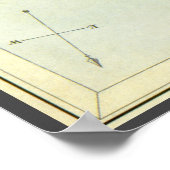 Vintage Astronomy, Cassiopeia Constellation Stars ポスター (角)