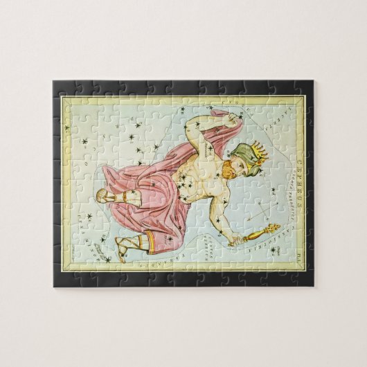 Vintage Astronomy, Celestial Cepheus Constellation ジグソーパズル (横)