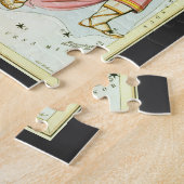 Vintage Astronomy, Celestial Cepheus Constellation ジグソーパズル (側面)