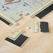 Vintage Astronomy, Constellation Stars, Andromeda ジグソーパズル (側面)