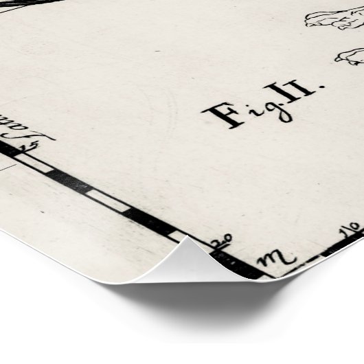 Vintage Astronomy Constellations Celestial Map  ポスター (コーナー)