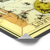 Vintage Astronomy, Hydra Snake Constellation Stars ポスター (角)