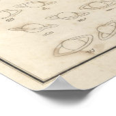 Vintage Astronomy Print #13 Celestial Chart ポスター (角)