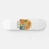 Vintage Athens Greece Parthenon Travel Skateboard スケートボード (横)