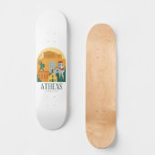 Vintage Athens Greece Parthenon Travel Skateboard スケートボード (正面)
