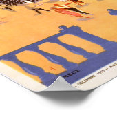 Vintage Athens Greece Travel ポスター (角)