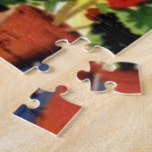 Vintage Athens Greece Travel Illustration Art ジグソーパズル (側面)