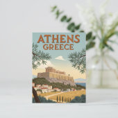 Vintage Athens Travel ポストカード (スタンド正面)