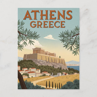 Vintage Athens Travel ポストカード