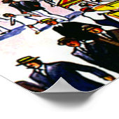 Vintage Atlantic City Boardwalk Crowd Poster ポスター (角)