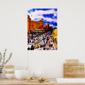 Vintage Atlantic City Boardwalk Crowd Poster ポスター (キッチン)