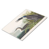 Vintage Audubon Common Loon Bird Nature Art ノートパッド (アングル)