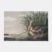 Vintage Audubon Long-billed Curlew Bird Art ドアマット (正面)